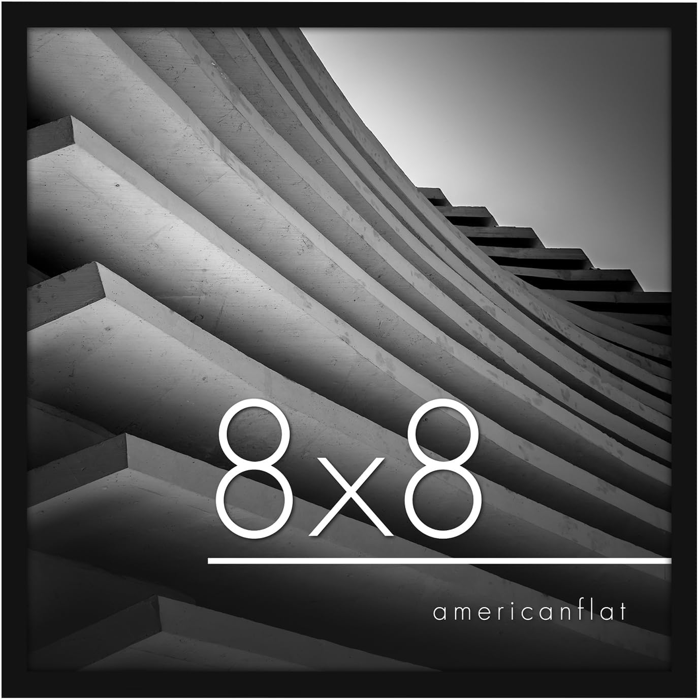 Picture Frame | Includes Mat | Slim Molding | Streamline Collection