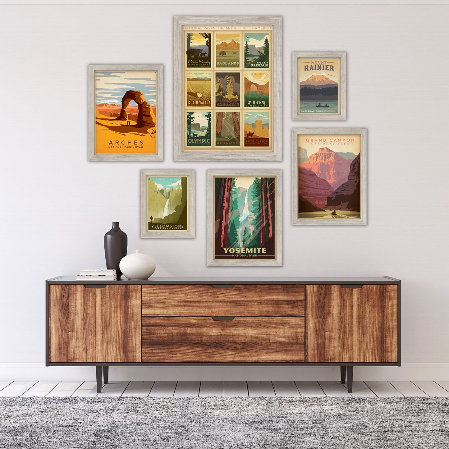 U.S. National Parks by Anderson Design Group - 6 Piece Framed Gallery Wall Set