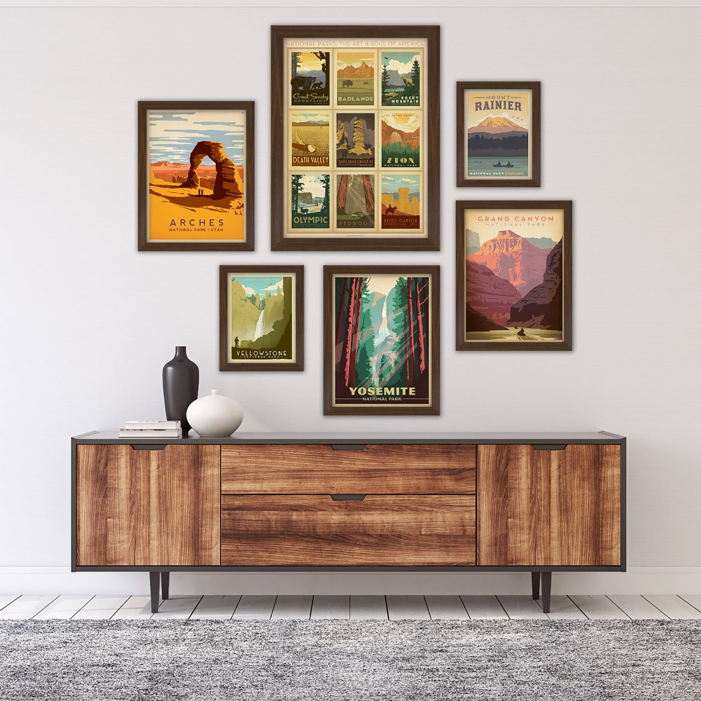 U.S. National Parks by Anderson Design Group - 6 Piece Framed Gallery Wall Set