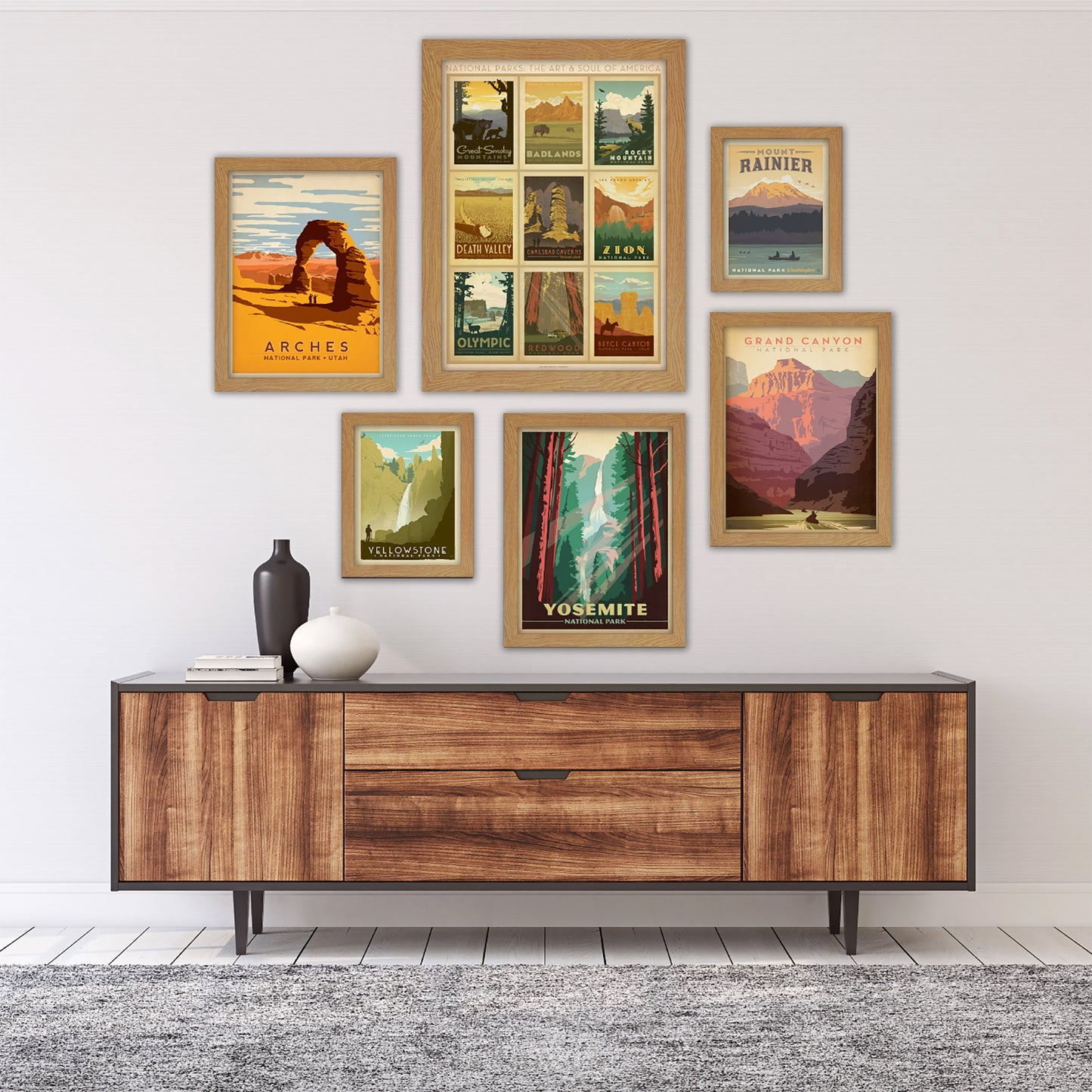 U.S. National Parks by Anderson Design Group - 6 Piece Framed Gallery Wall Set