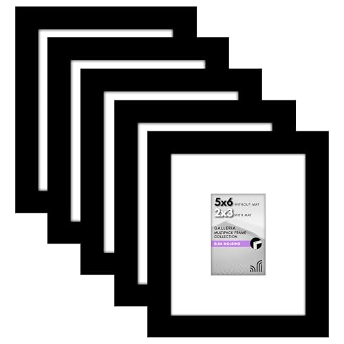 Americanflat Galleria Picture Frames | Set of 5 | With Mat | Acrylic