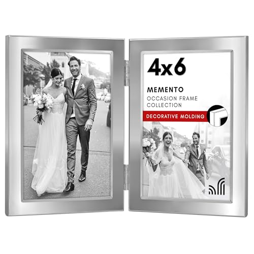 Americanflat Hinged Picture Frame | Wide, Beveled Molding | Shatter-Resistant Glass