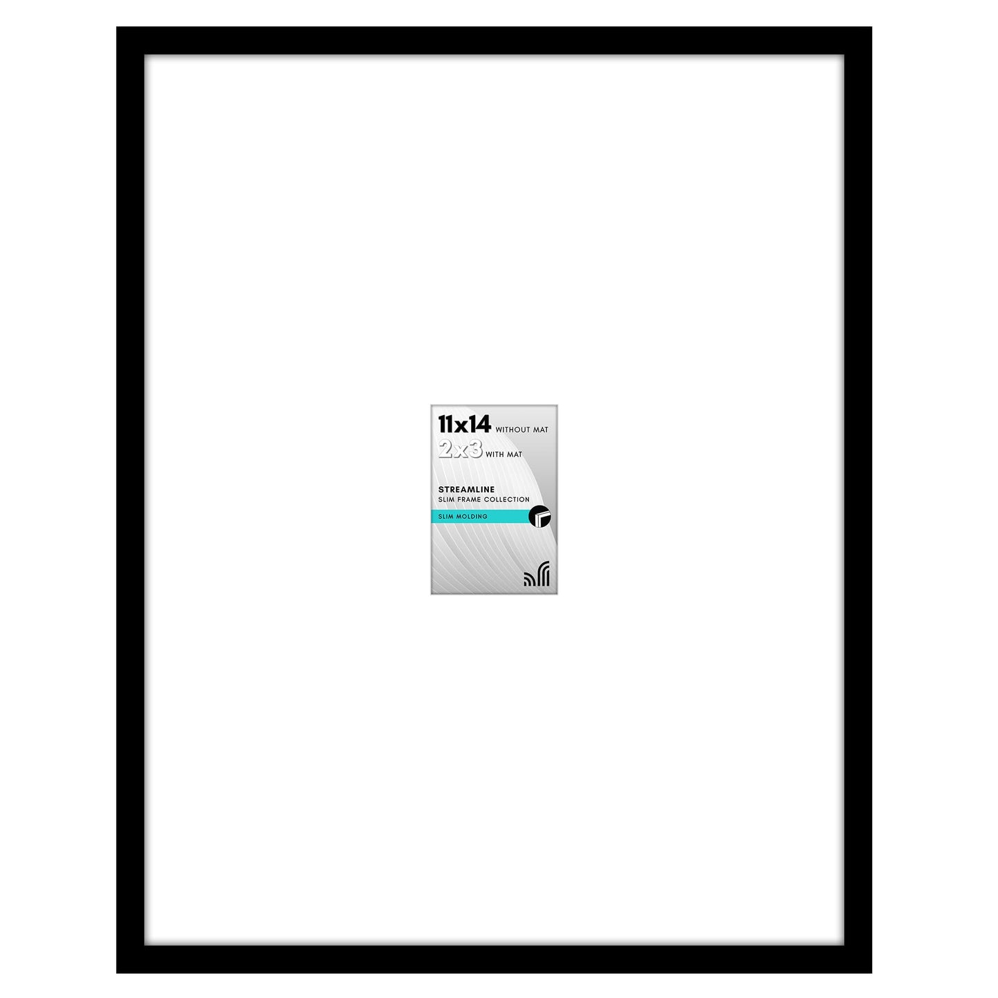 Americanflat | Thin Border Picture Frame | Polished Plexiglass | With Mat