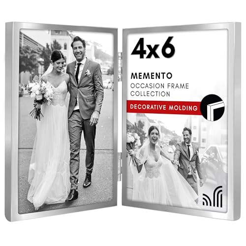 Americanflat Hinged Picture Frame | Classic, Modern Molding | Shatter-Resistant Glass