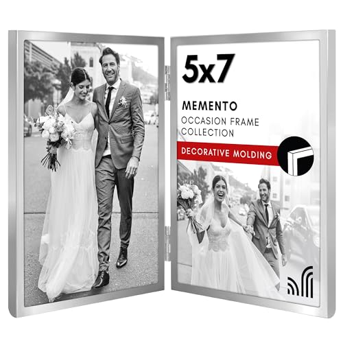 Americanflat Hinged Picture Frame | Classic, Modern Molding | Shatter-Resistant Glass