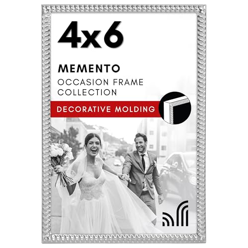 Americanflat Picture Frame | Rope-Style Textured Detailing | Shatter-Resistant Glass