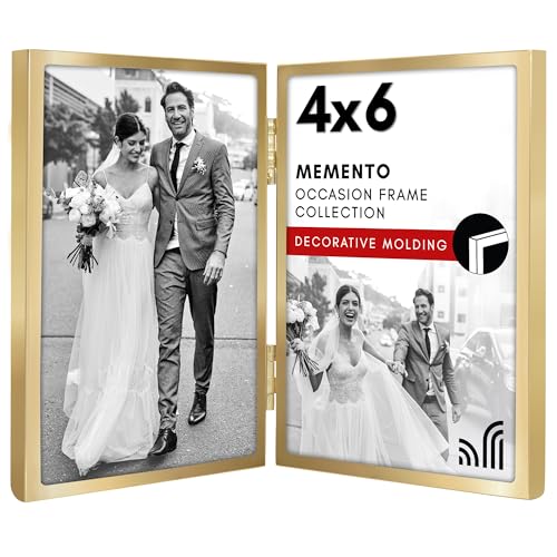 Americanflat Hinged Picture Frame | Classic, Modern Molding | Shatter-Resistant Glass