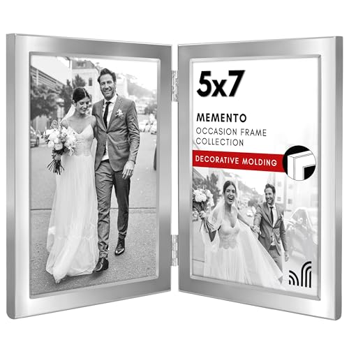 Americanflat Hinged Picture Frame | Wide, Beveled Molding | Shatter-Resistant Glass