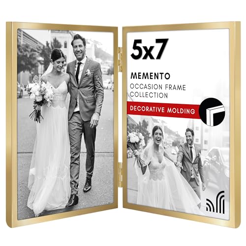 Americanflat Hinged Picture Frame | Classic, Modern Molding | Shatter-Resistant Glass
