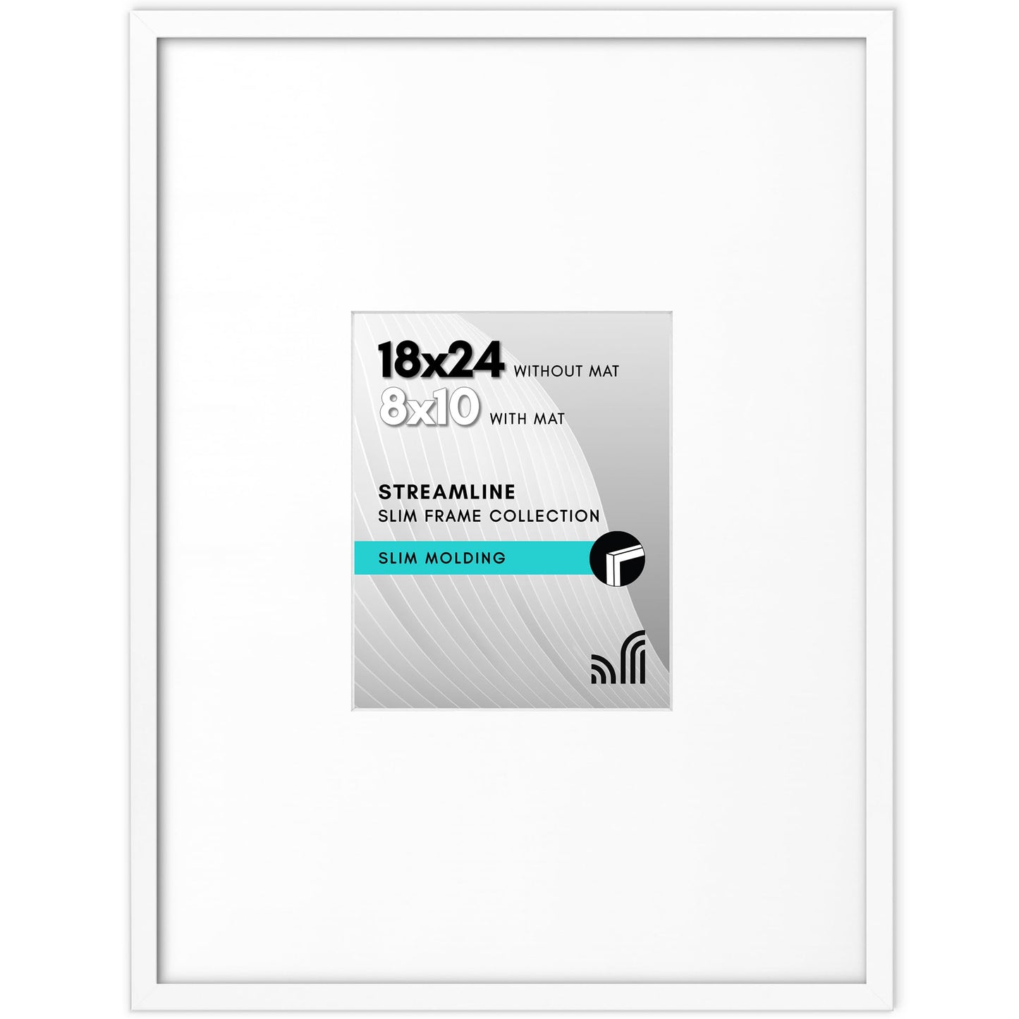 Americanflat | Thin Border Picture Frame | Shatter-Resistant Plexiglass