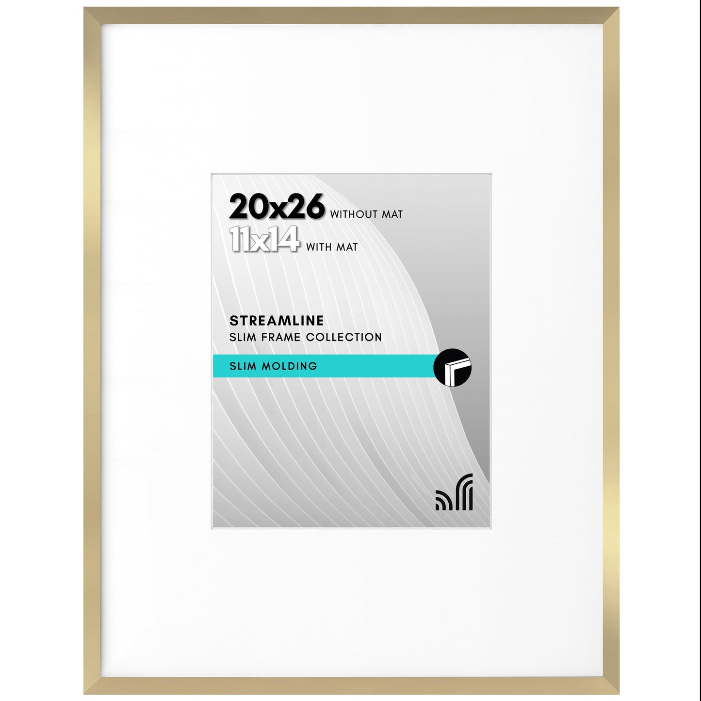 Americanflat | Thin Border Picture Frame | Shatter-Resistant Plexiglass