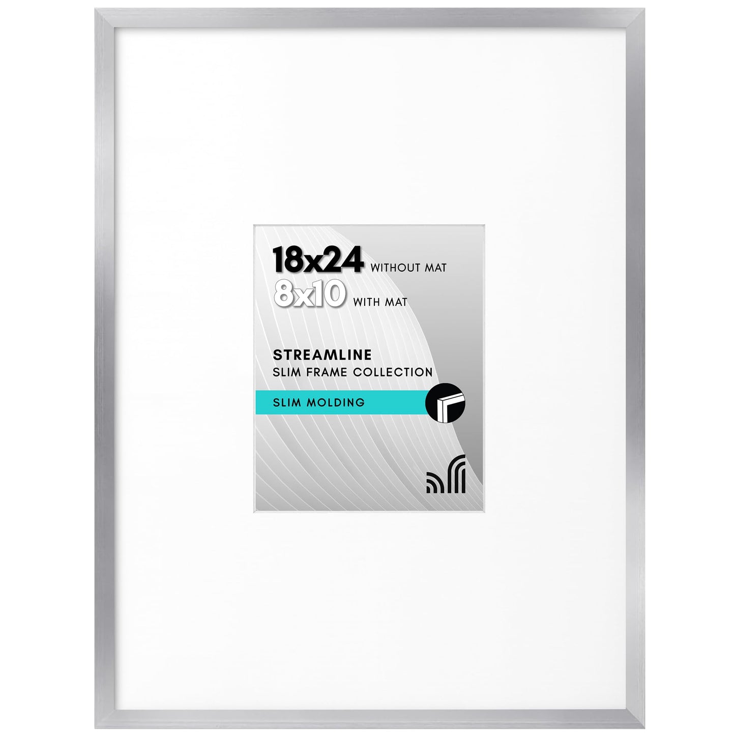 Americanflat | Thin Border Picture Frame | Shatter-Resistant Plexiglass
