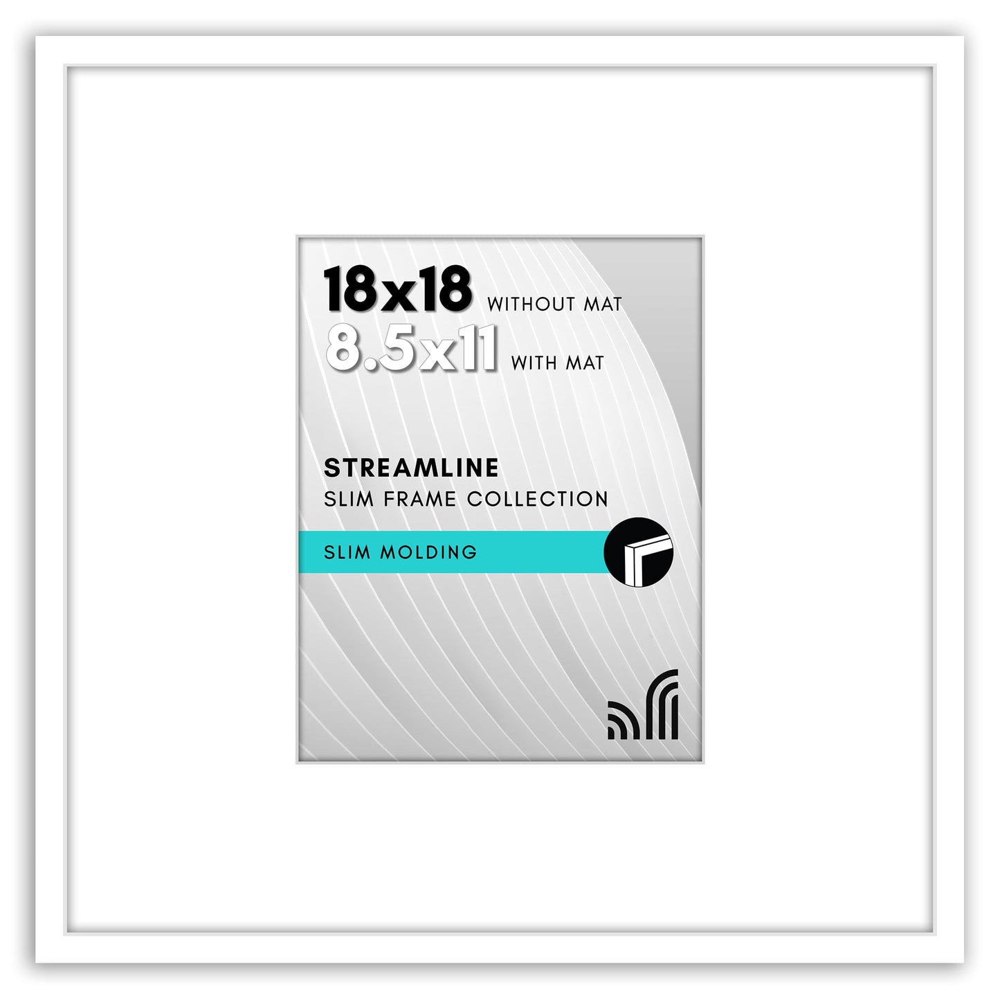 Americanflat | Thin Border Picture Frame | Shatter-Resistant Plexiglass