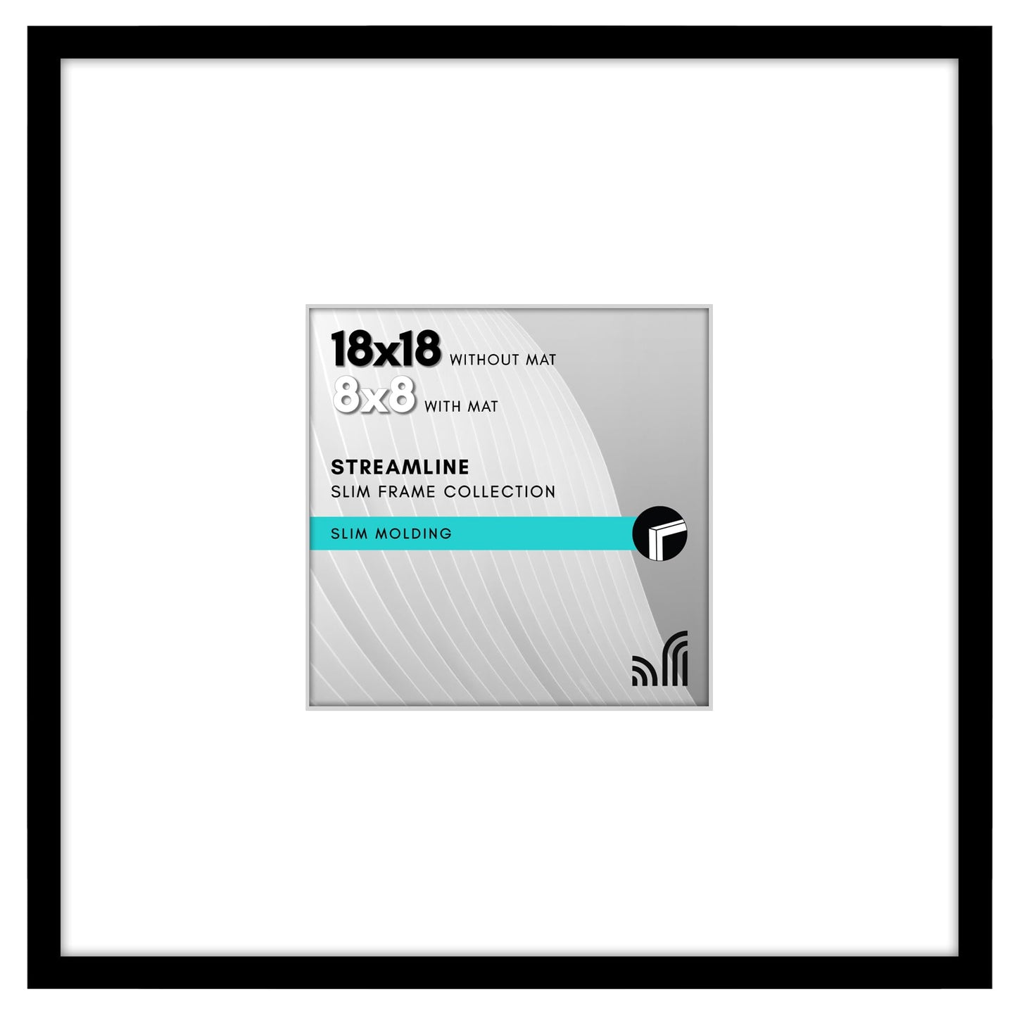 Americanflat | Thin Border Picture Frame | Shatter-Resistant Plexiglass
