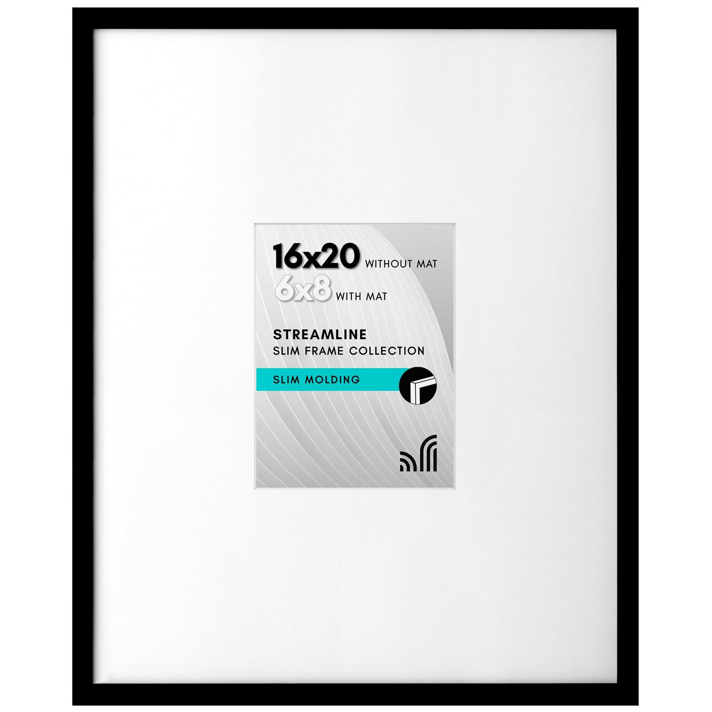 Americanflat | Thin Border Picture Frame | Shatter-Resistant Plexiglass