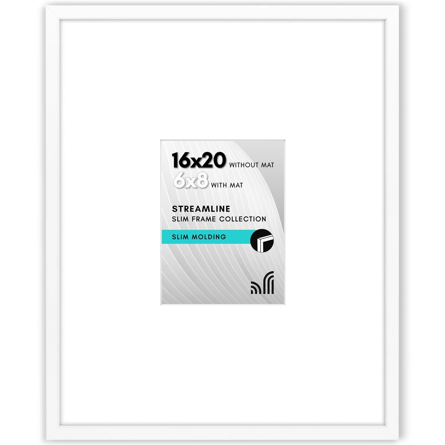 Americanflat | Thin Border Picture Frame | Shatter-Resistant Plexiglass