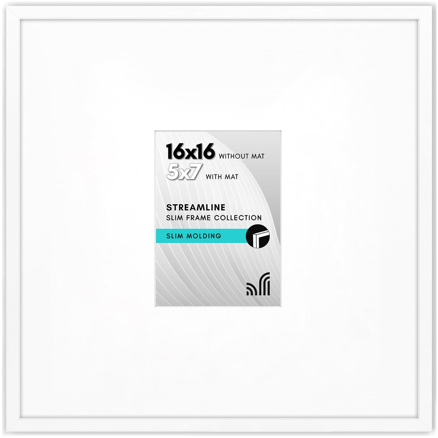 Americanflat | Thin Border Picture Frame | Shatter-Resistant Plexiglass