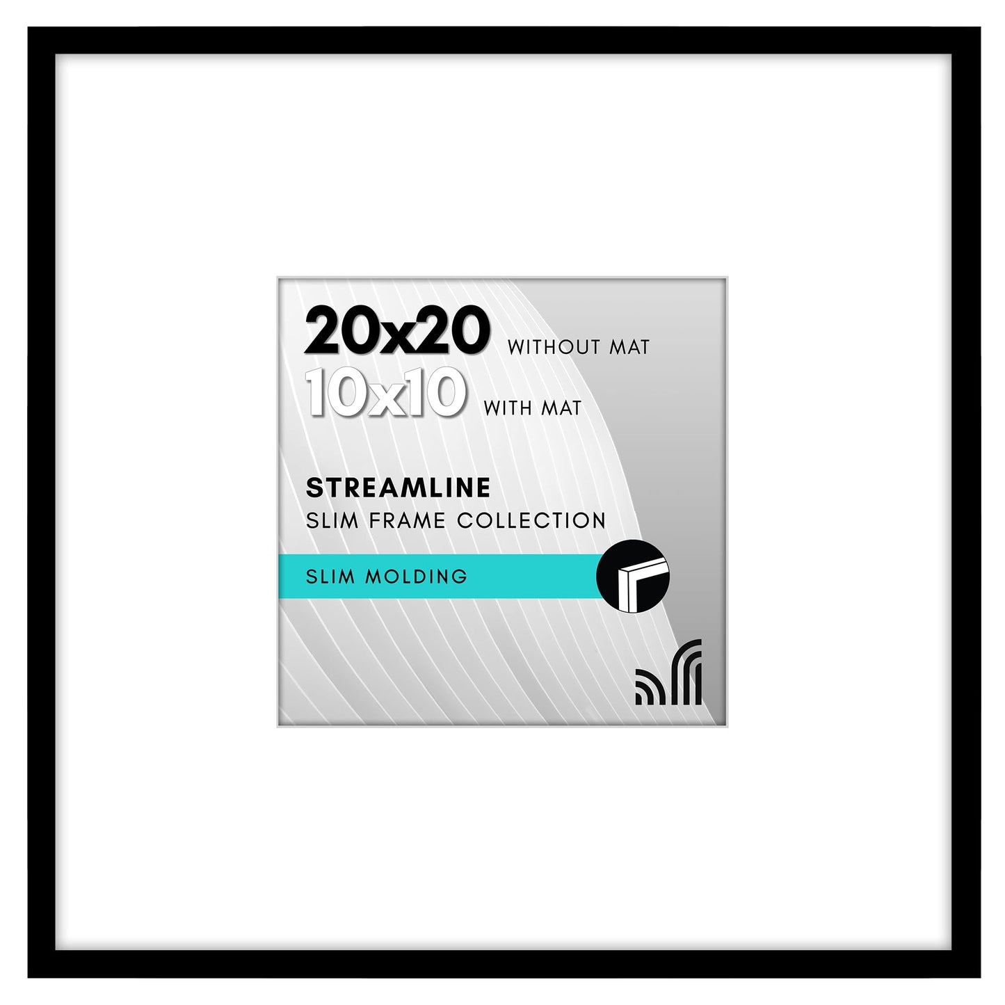 Americanflat | Thin Border Picture Frame | Shatter-Resistant Plexiglass