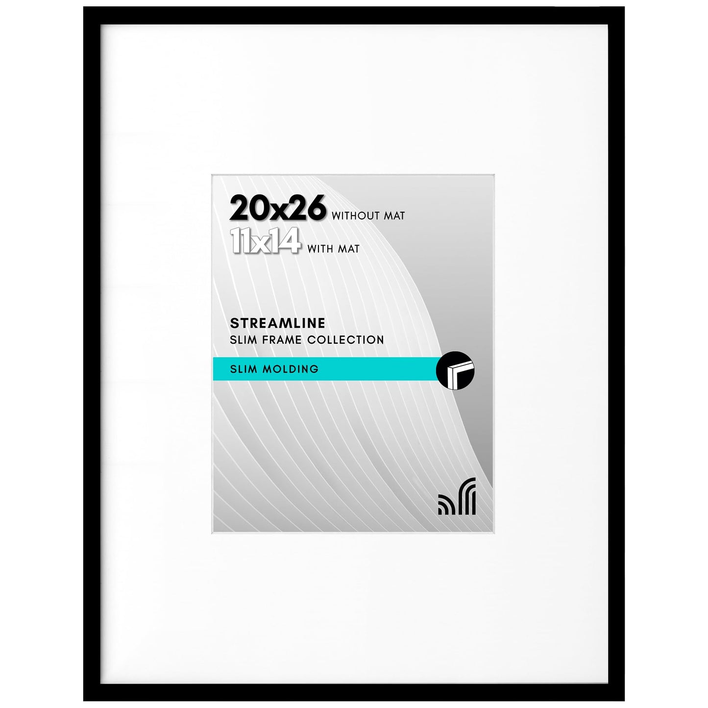 Americanflat | Thin Border Picture Frame | Shatter-Resistant Plexiglass