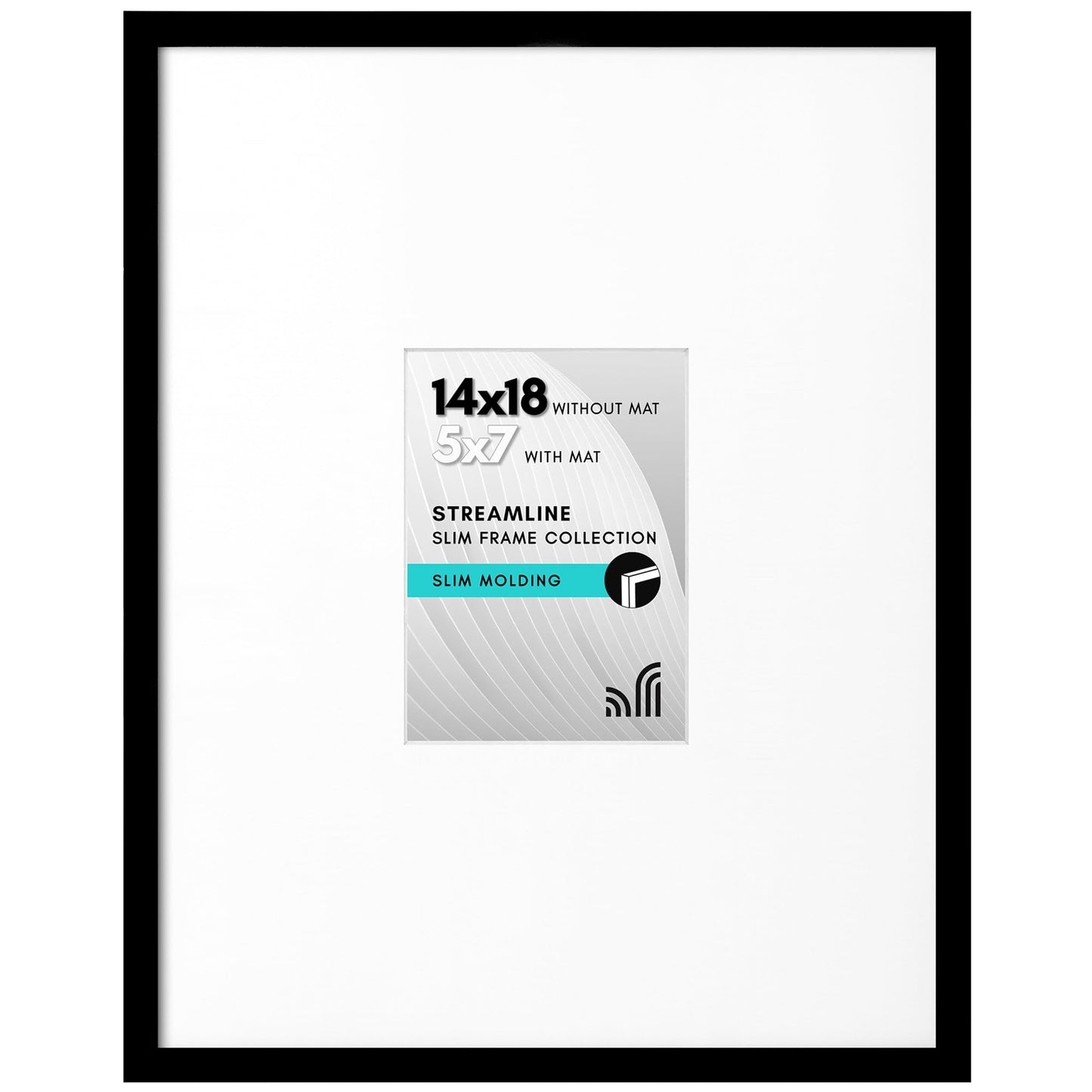 Americanflat | Thin Border Picture Frame | Shatter-Resistant Plexiglass