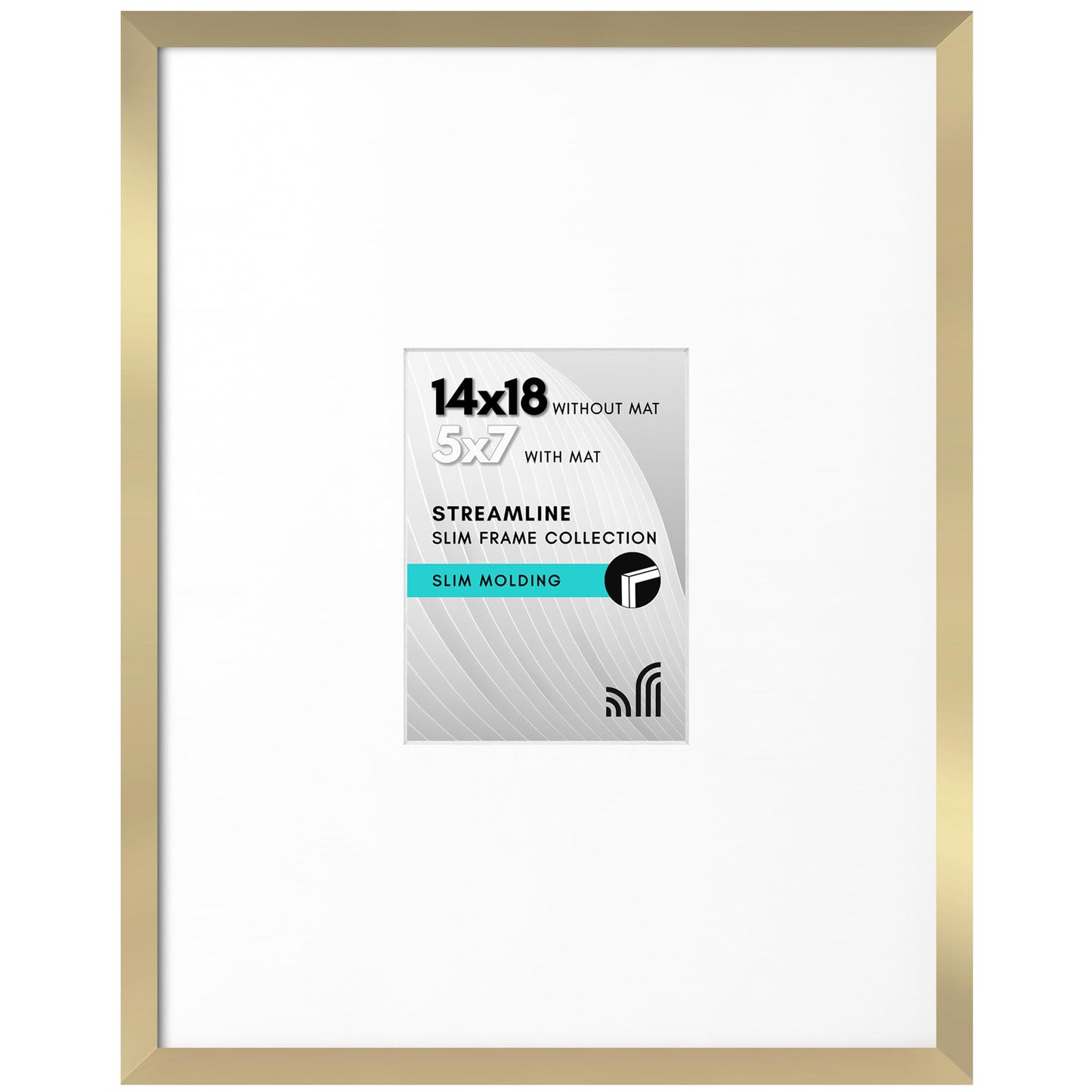 Americanflat | Thin Border Picture Frame | Shatter-Resistant Plexiglass
