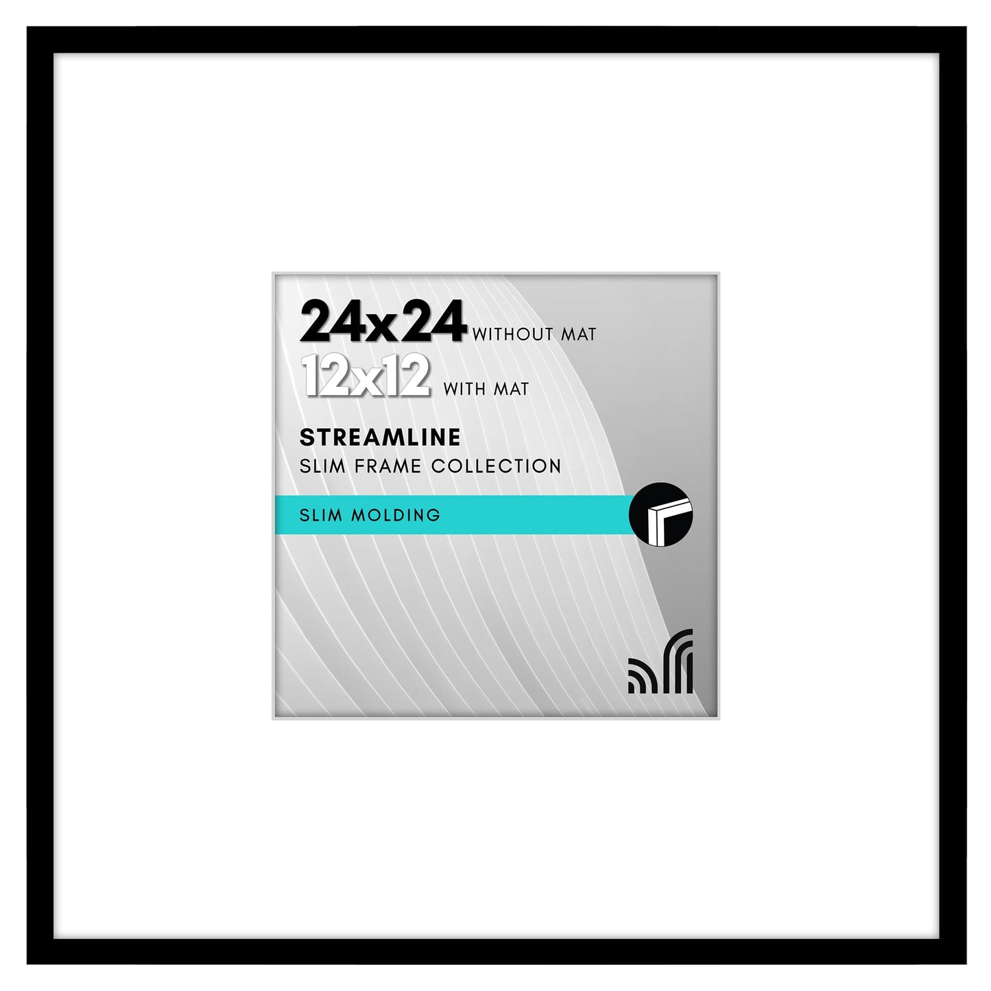Americanflat | Thin Border Picture Frame | Shatter-Resistant Plexiglass