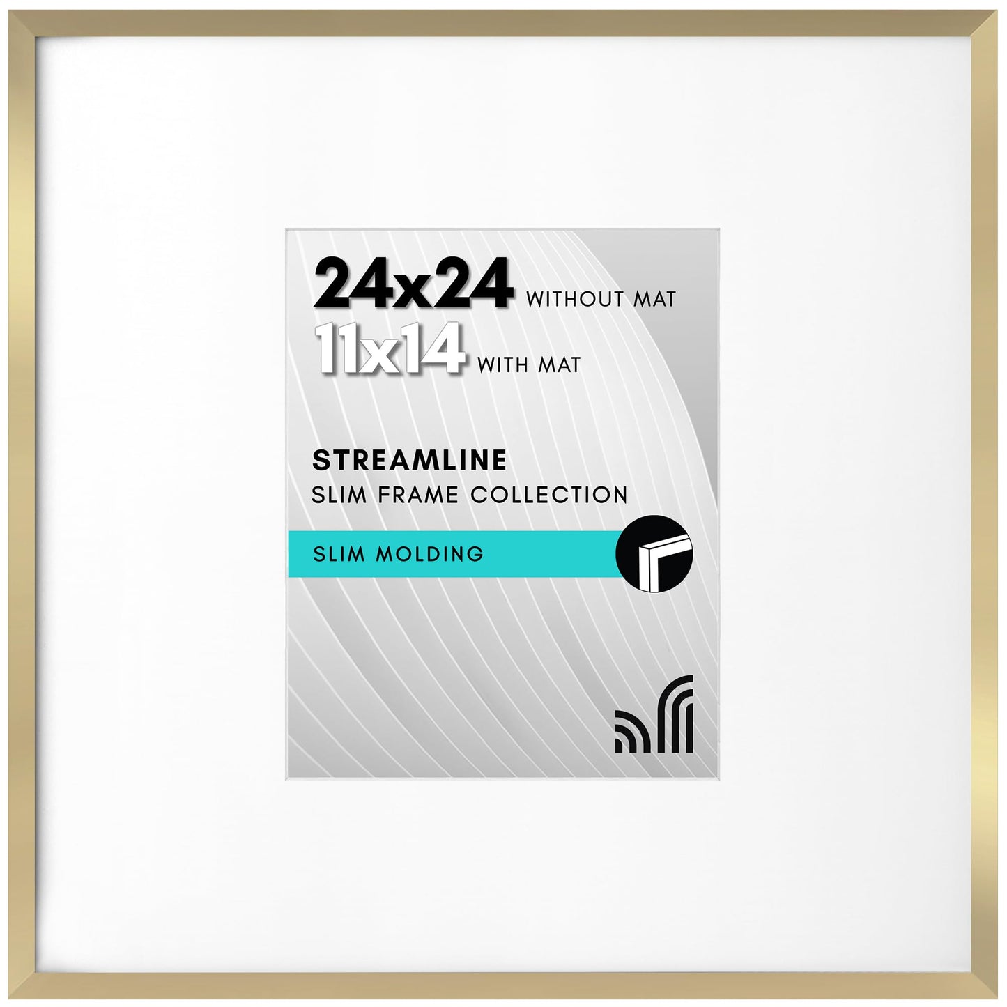 Americanflat | Thin Border Picture Frame | Shatter-Resistant Plexiglass