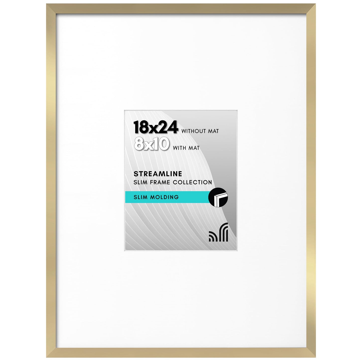 Americanflat | Thin Border Picture Frame | Shatter-Resistant Plexiglass