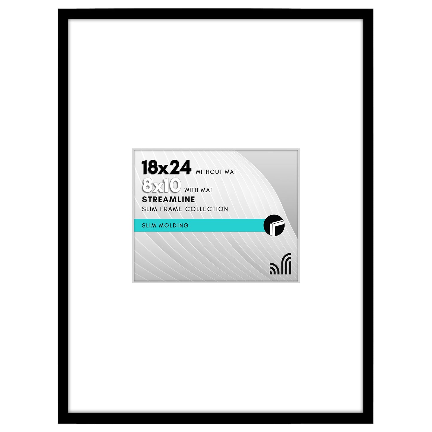 Americanflat | Thin Border Picture Frame | Shatter-Resistant Plexiglass