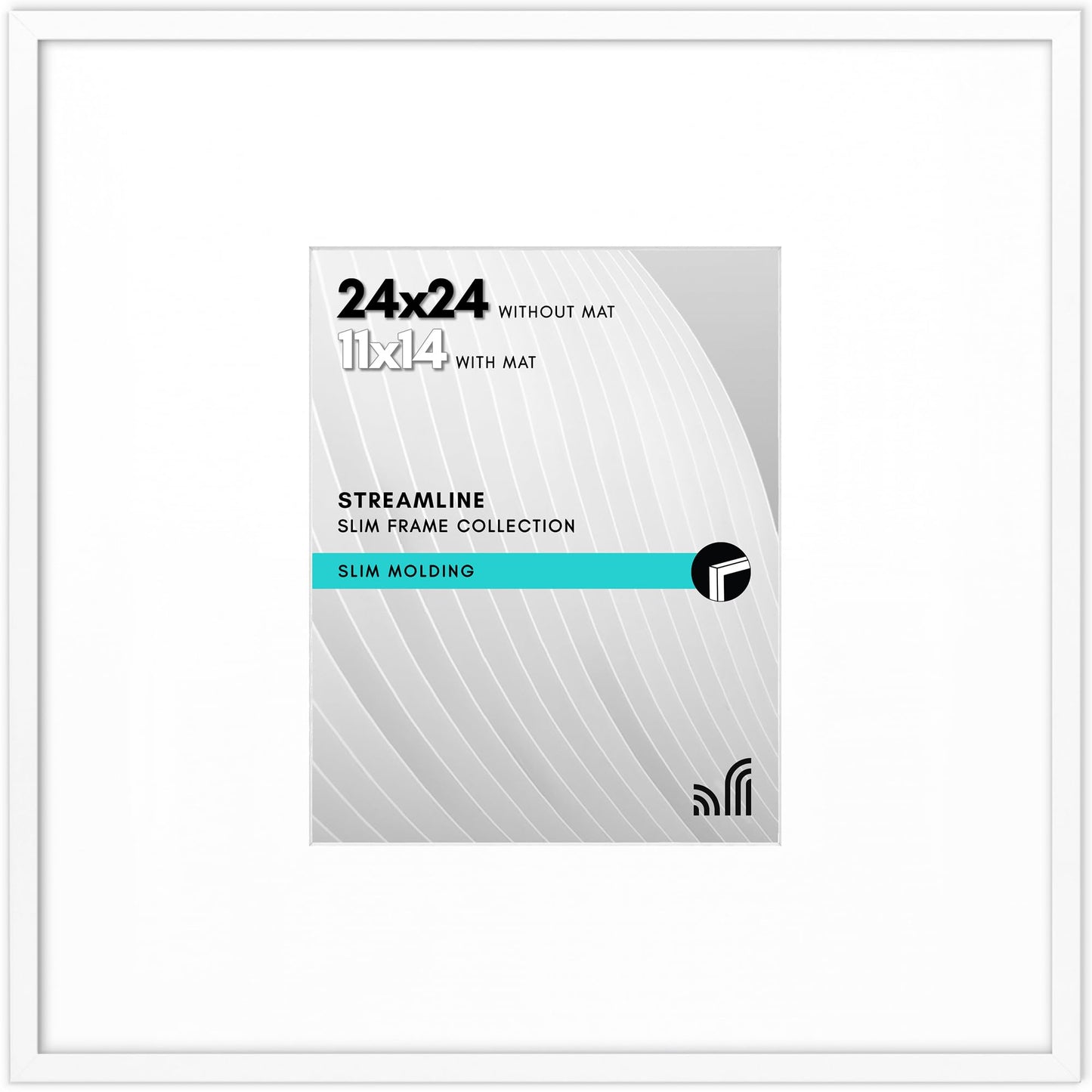 Americanflat | Thin Border Picture Frame | Shatter-Resistant Plexiglass