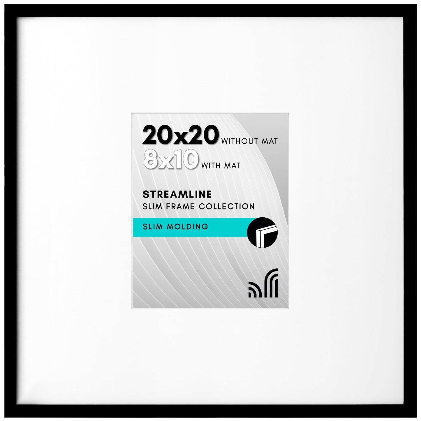 Americanflat | Thin Border Picture Frame | Shatter-Resistant Plexiglass