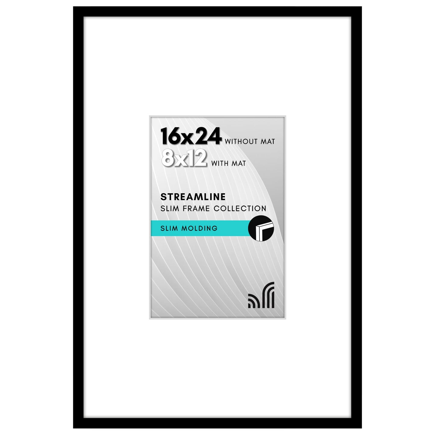 Americanflat | Thin Border Picture Frame | Shatter-Resistant Plexiglass