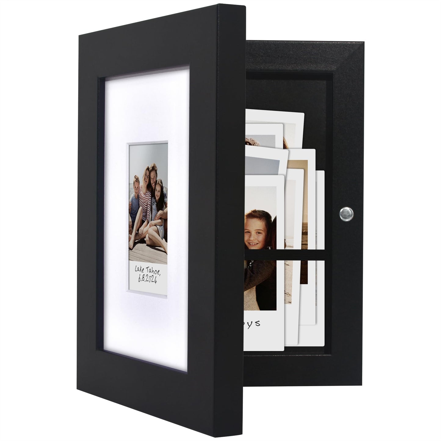 Americanflat Storage Photo Frame | Quick-Change | Holds 40 | Tabletop/Wall