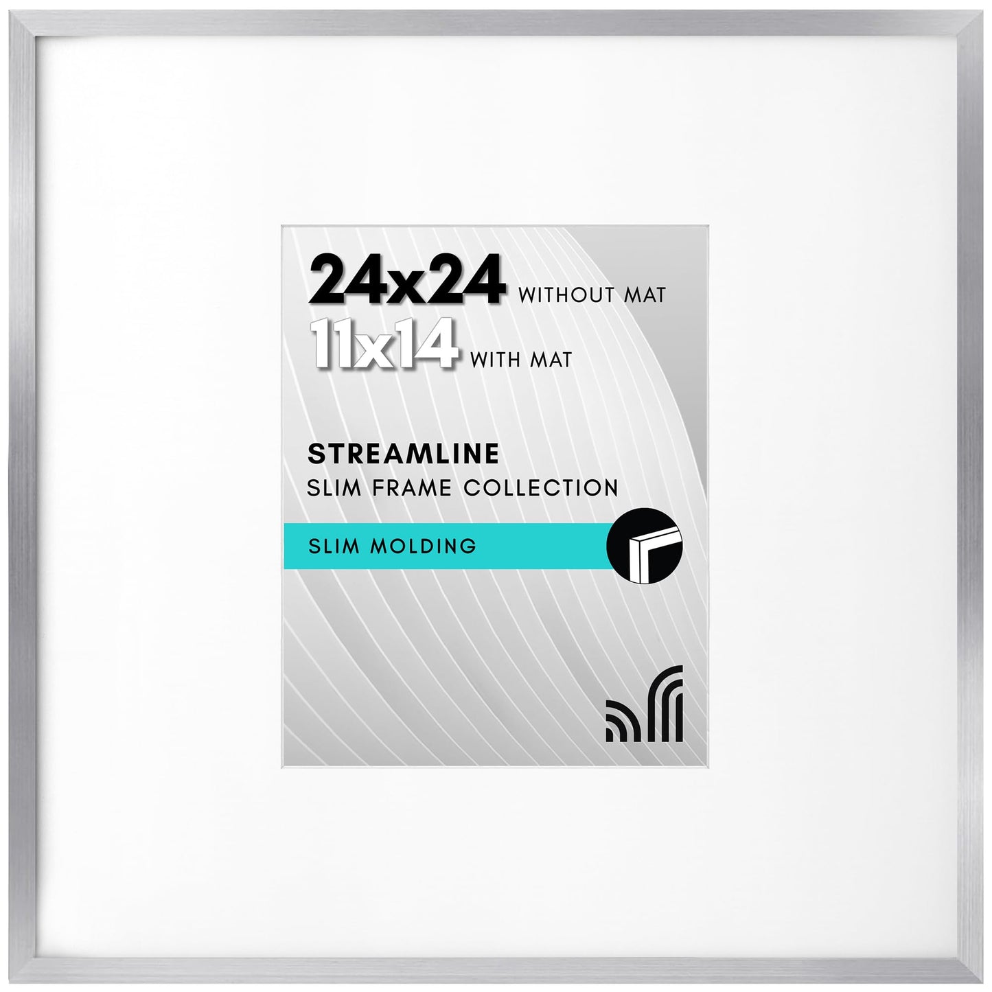 Americanflat | Thin Border Picture Frame | Shatter-Resistant Plexiglass