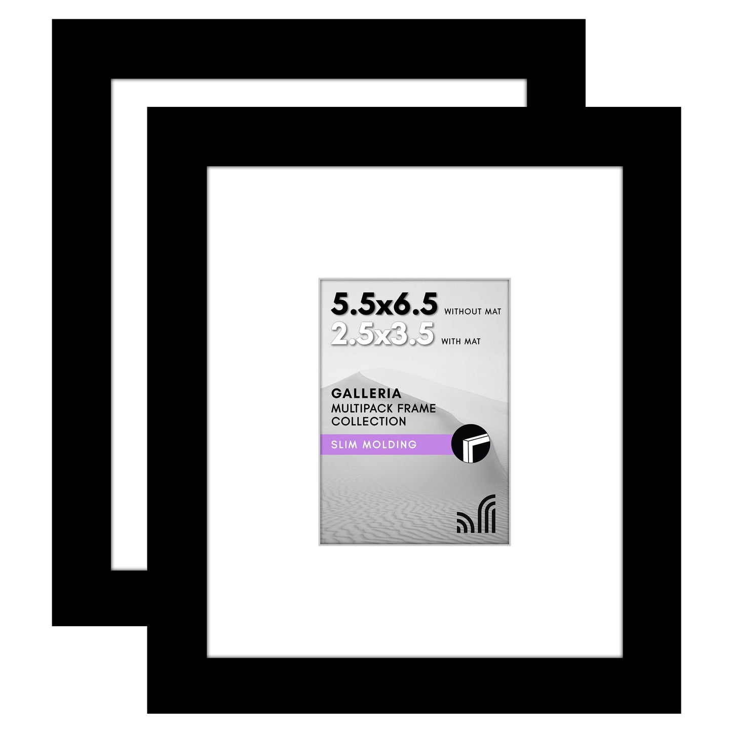 Americanflat Galleria Poster Frames | Set of 2 | With Mat | Acrylic
