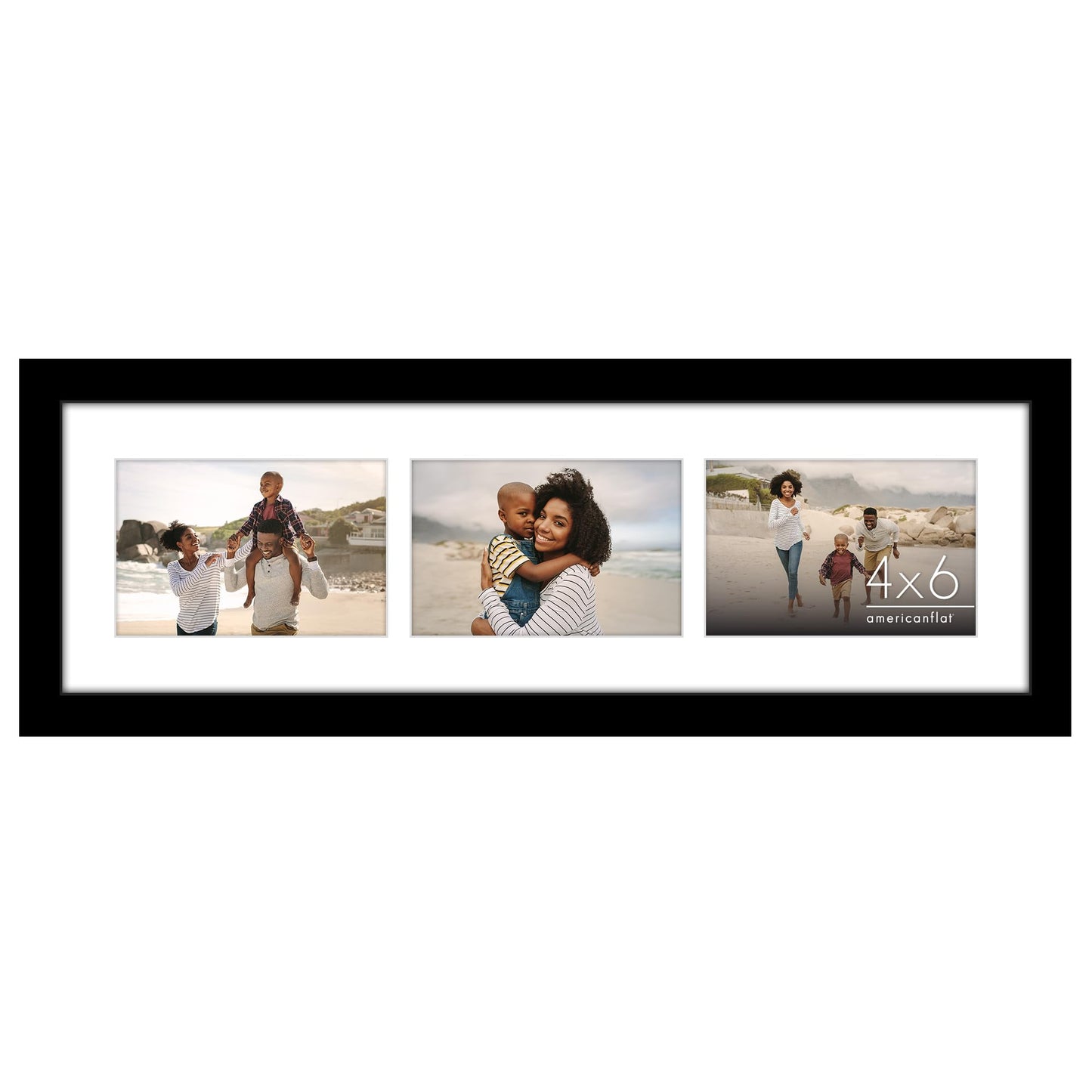 Americanflat Signature Collage Frame | 3-Opening | Shatter-Resistant Glass