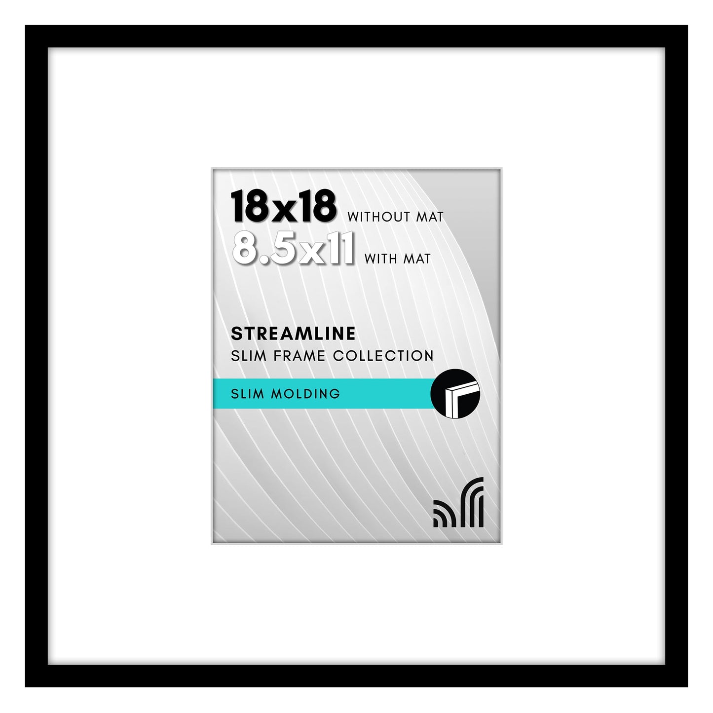 Americanflat | Thin Border Picture Frame | Shatter-Resistant Plexiglass