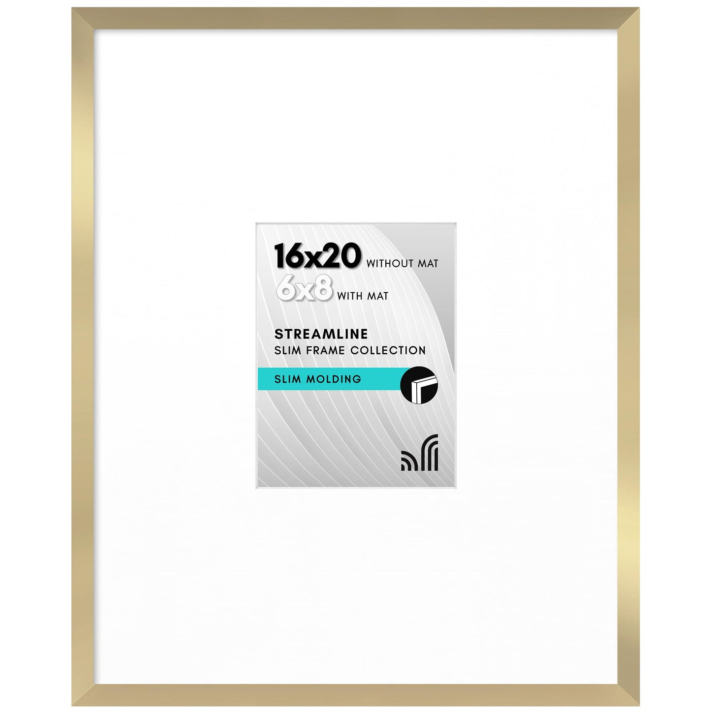 Americanflat | Thin Border Picture Frame | Shatter-Resistant Plexiglass