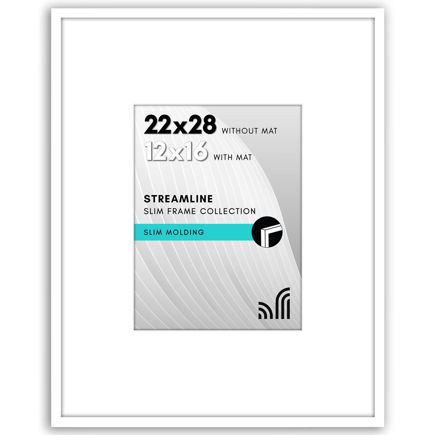 Americanflat | Thin Border Picture Frame | Shatter-Resistant Plexiglass