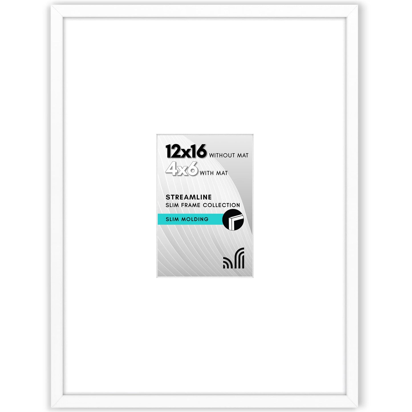Americanflat | Thin Border Picture Frame | Shatter-Resistant Plexiglass