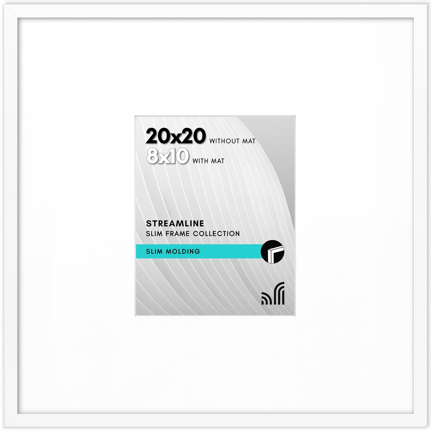 Americanflat | Thin Border Picture Frame | Shatter-Resistant Plexiglass