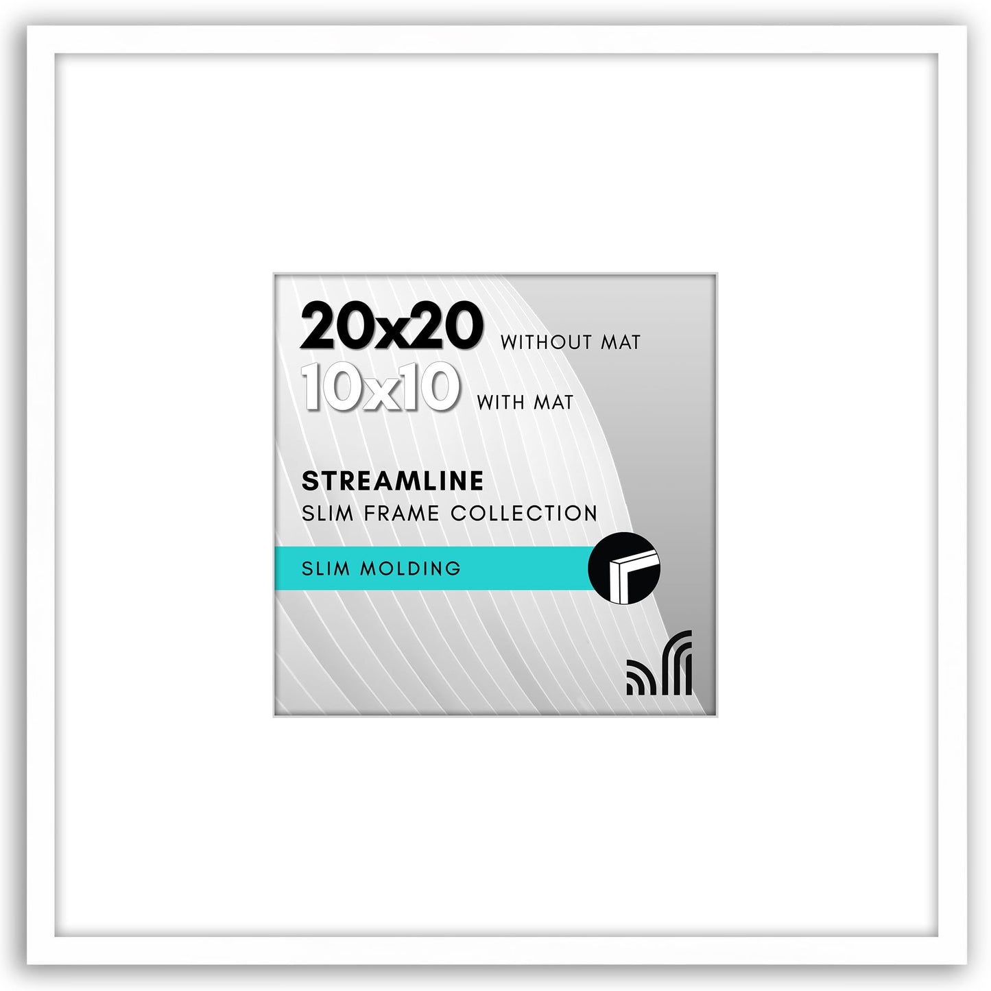 Americanflat | Thin Border Picture Frame | Shatter-Resistant Plexiglass
