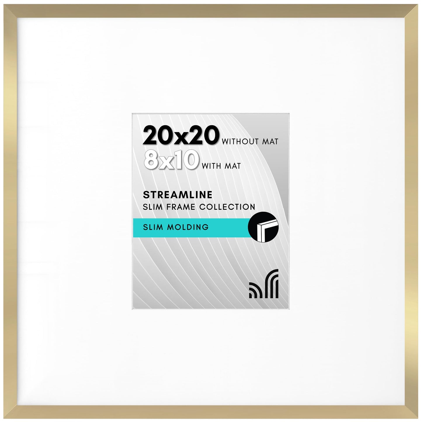 Americanflat | Thin Border Picture Frame | Shatter-Resistant Plexiglass