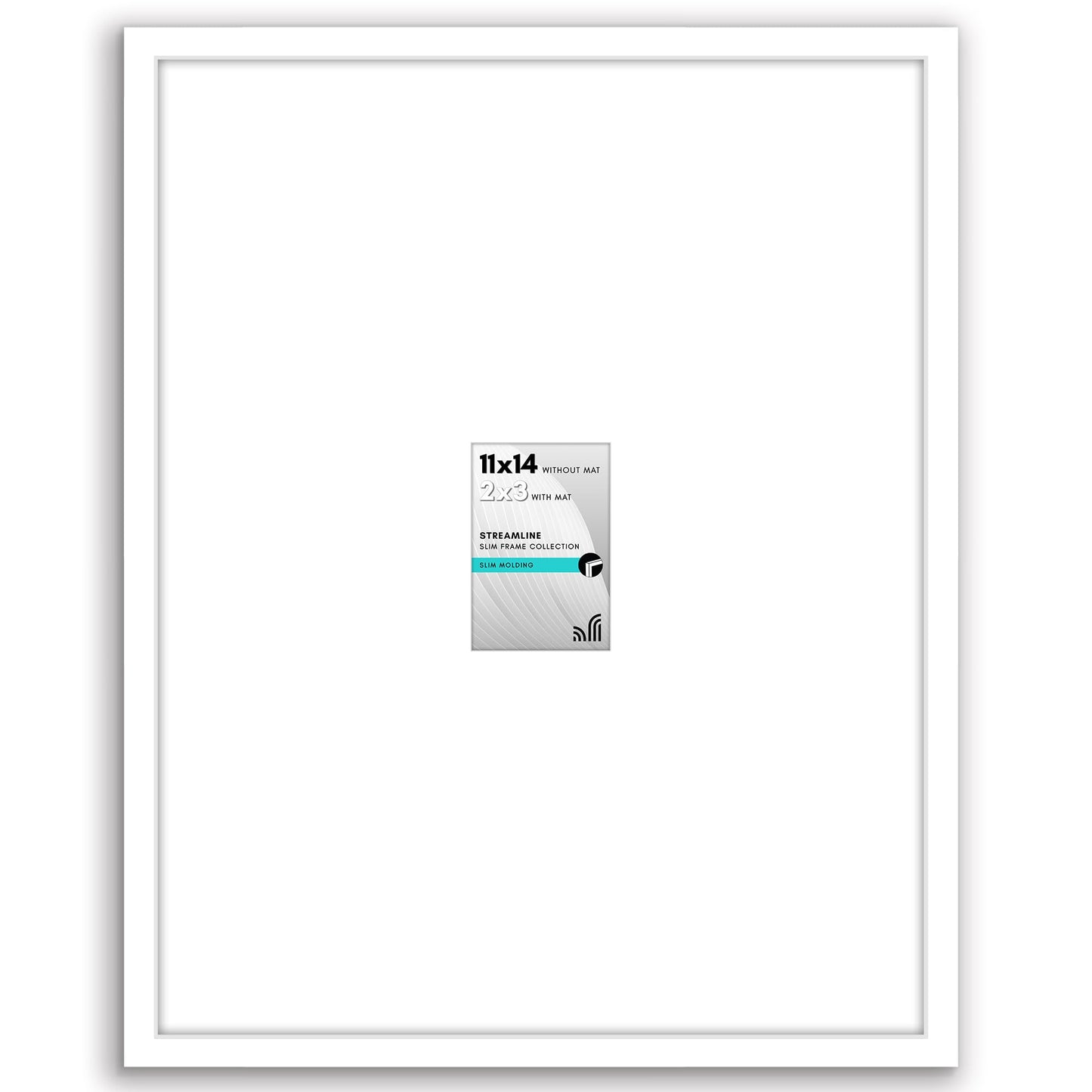 Americanflat | Thin Border Picture Frame | Polished Plexiglass | With Mat