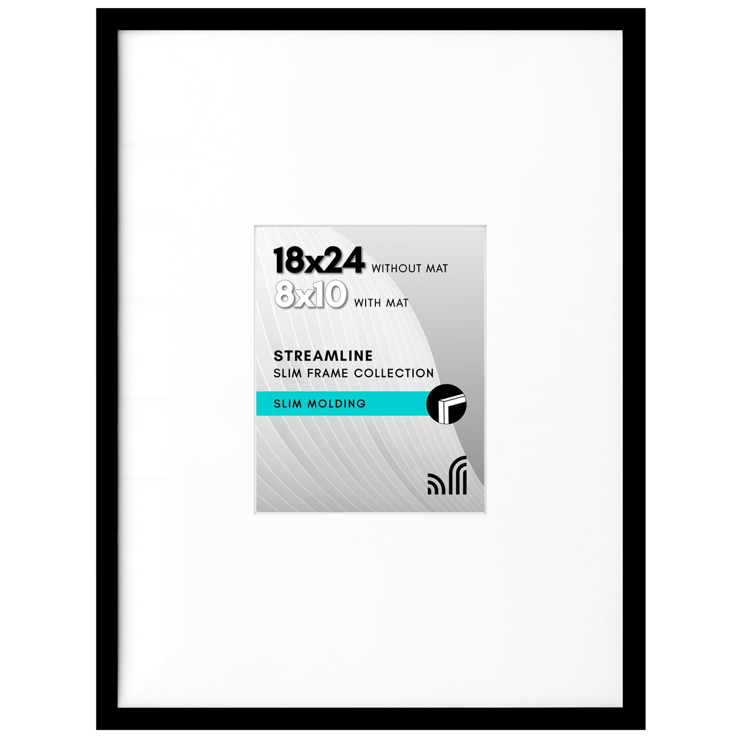 Americanflat | Thin Border Picture Frame | Shatter-Resistant Plexiglass