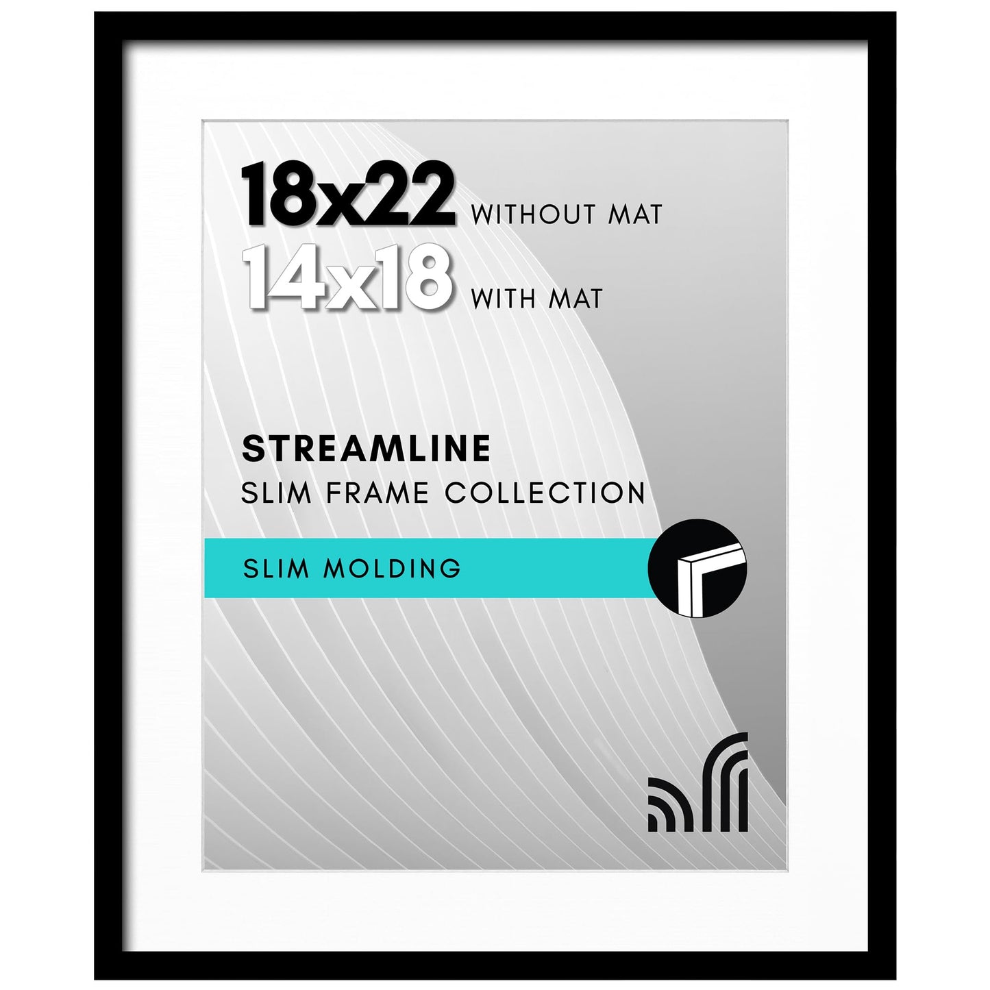 Americanflat | Thin Border Picture Frame | Shatter-Resistant Plexiglass