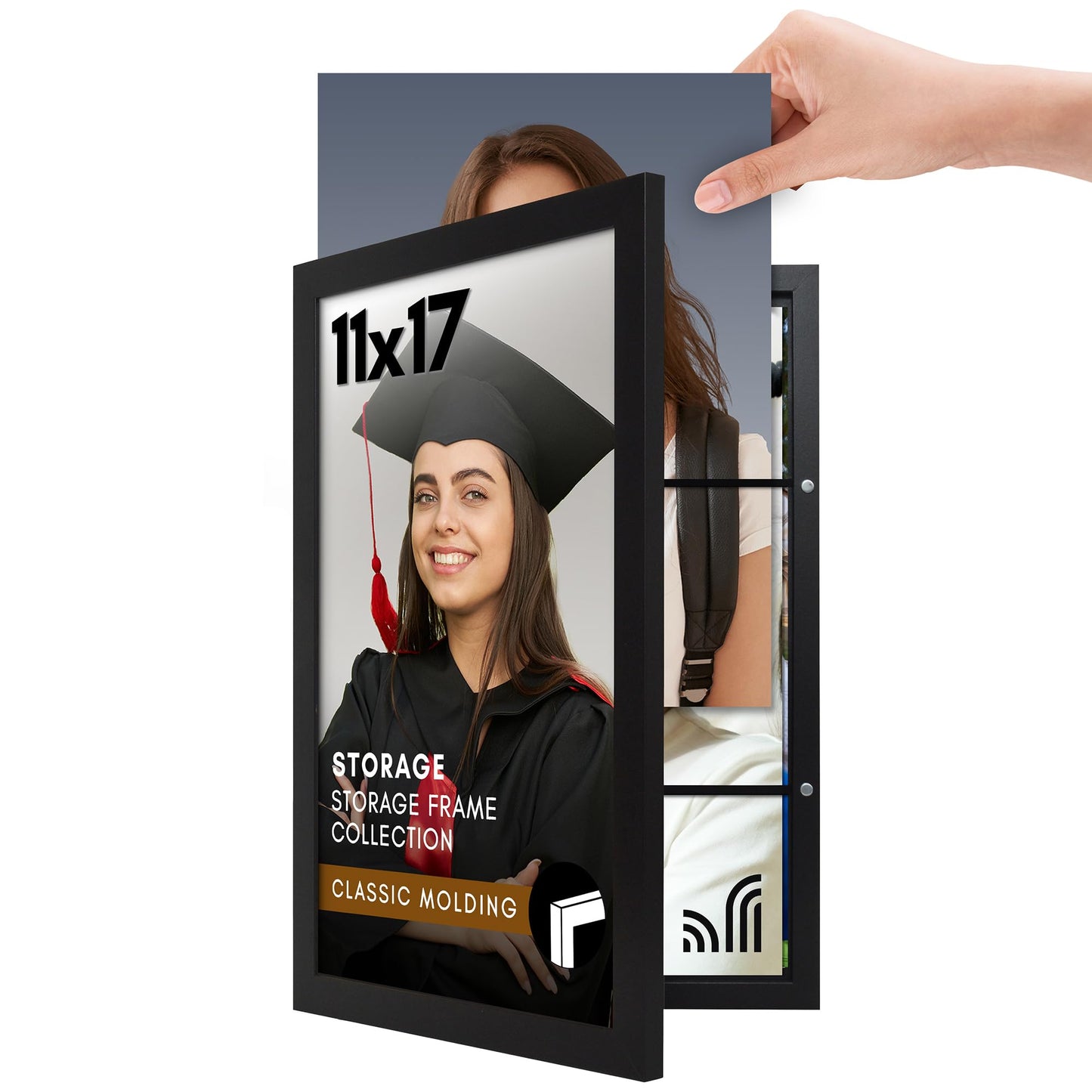 Storage Picture Frame, Quick Change, 35-Photo - Americanflat