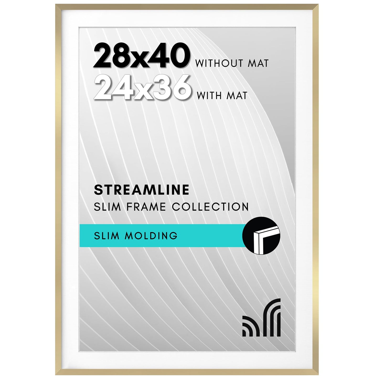 Americanflat | Thin Border Picture Frame | Shatter-Resistant Plexiglass