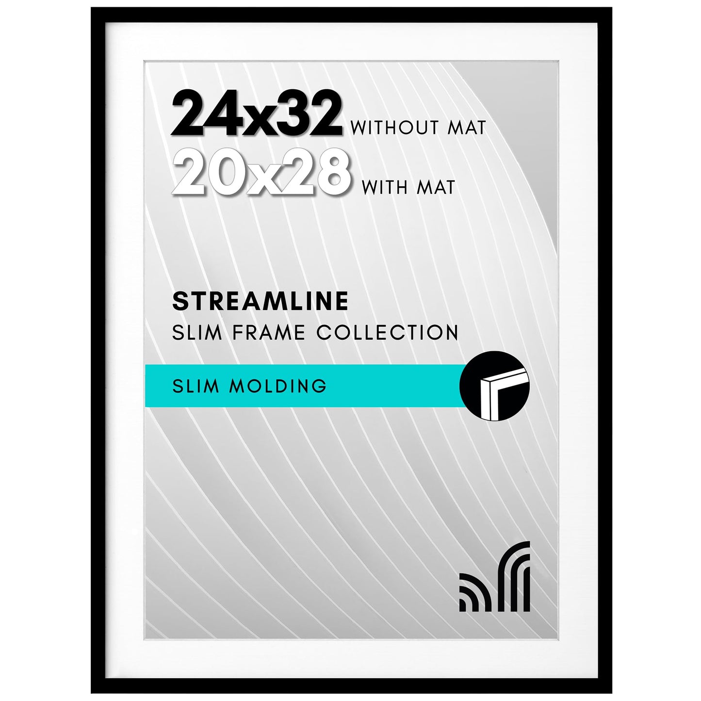Americanflat | Thin Border Picture Frame | Shatter-Resistant Plexiglass