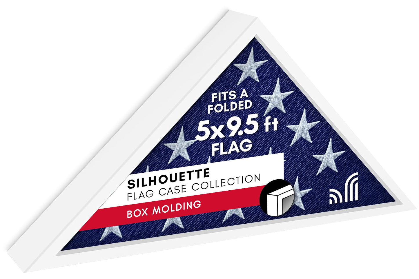 Flag Display Case for 5x9.5 Burial Flag - Americanflat